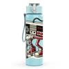 1PC Vintage Boombox Radio Retro Print 750ml Color Plastic Sports Water Bottle Leakproof Flip Straw Lid Suitable for Sports Office Home Use
