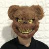 Bloody Plush Bear Mask Halloween Ghost Festival Mask Realistic Bloody Bear Headgear Performance Prop Halloween Horror Mask
