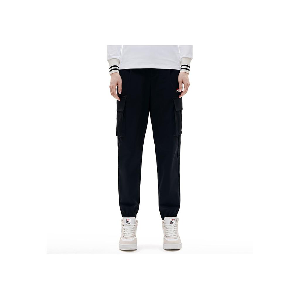 Новые повседневные брюки FILA женские, цвет «реактивный черный» F11W218802FBK
