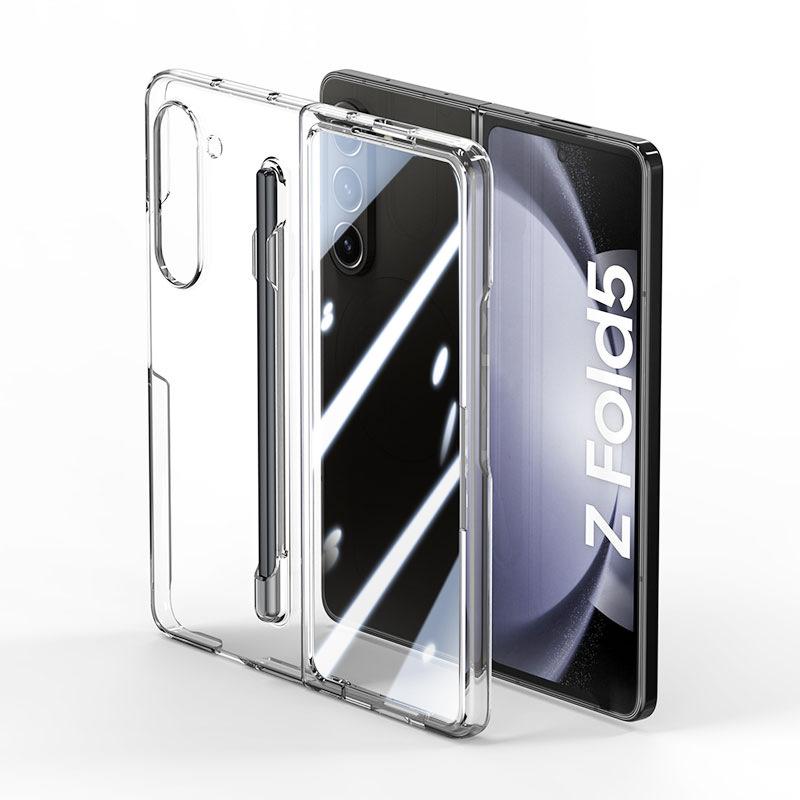For Samsung Z Fold 7 6 5 4 3 Phone Accessories Gift Hard PC Colorful Frosted Case Cover with Screen Protector and Pen