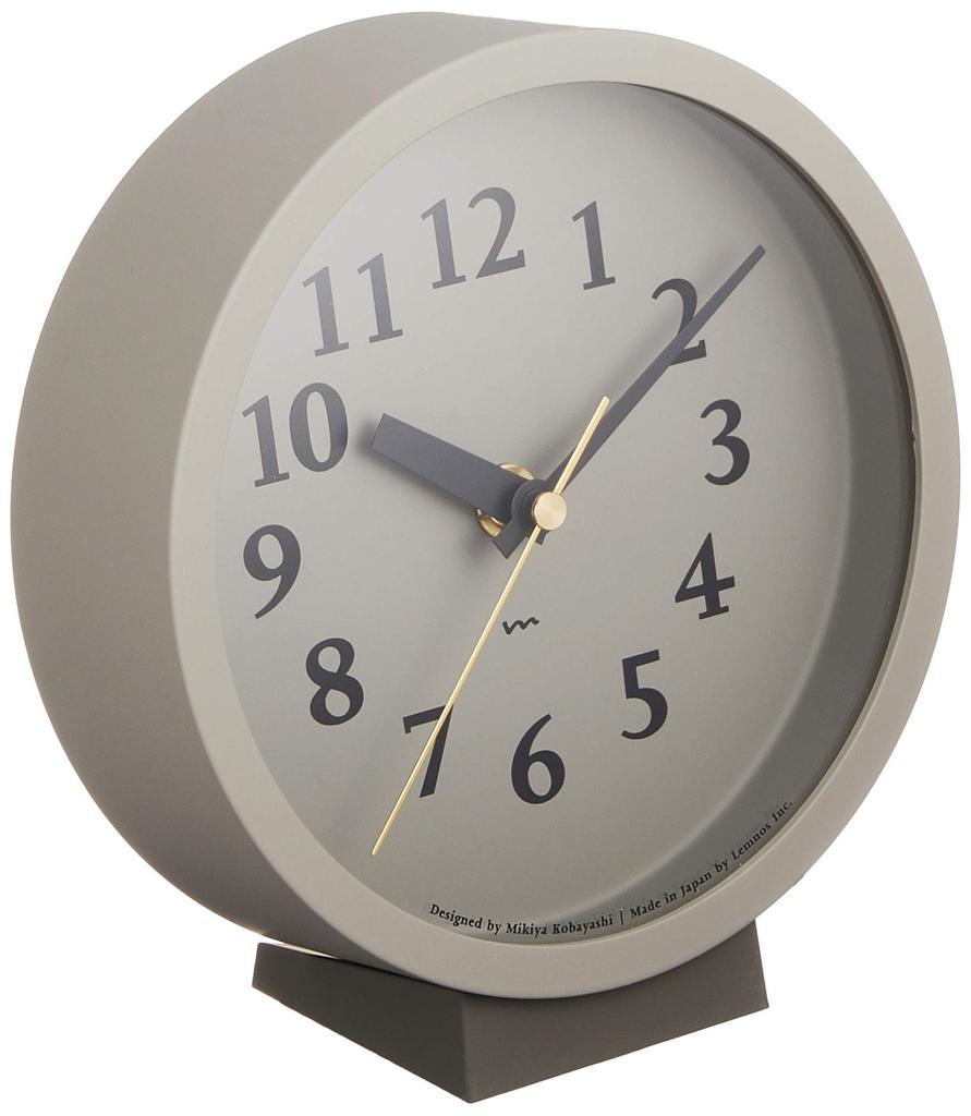 Lemnos M Clock MK14-04 GY Радиоуправляемые настольные часы, Серый, 15 x 16,1 x 6,2 см