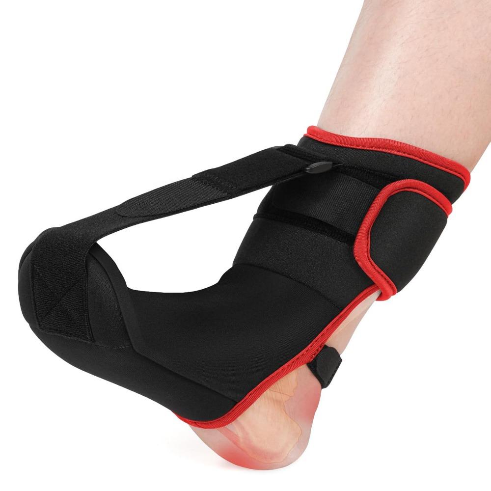 Soft Padding Foot Drop Brace Sock Ergonomic Design Arch Support Stretching Band Nighttime Use