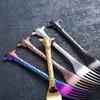 1piece 304 Stainless Steel Coffee Spoon Cartoon Giraffe Shaped Spoon Animal Cake Dessert Fork / Spoo
