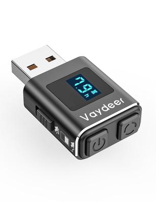 Vaydeer Metal Mini Mouse Jiggler T5s Mouse Jiggler со светодиодной подсветкой, 3 кнопки управления для удаленного онлайн-увеличения производительности, таймер обратного отсчета, незаметный,