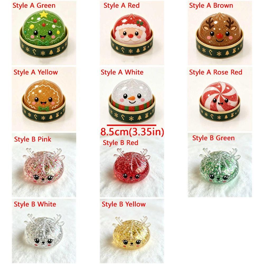 Slow Rise Christmas Stress Squeeze Toy Soft Texture Santa Squishy Stress Toy Merry Christmas