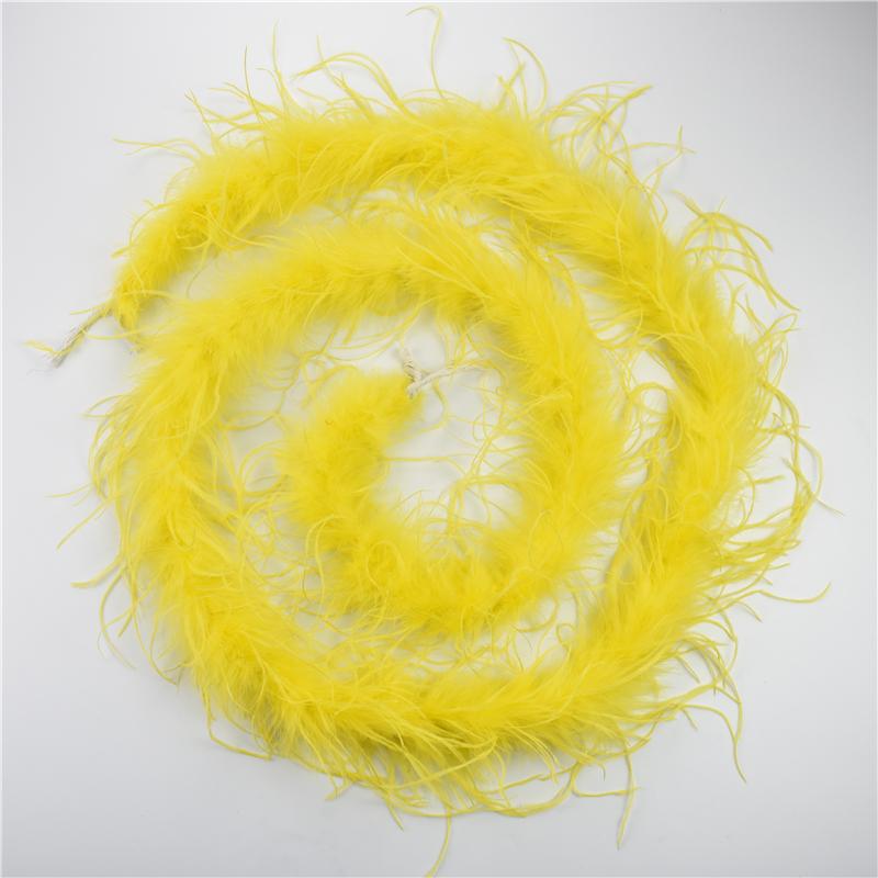 2Meters/Lot Ostrich Feather Boa Decor For Clothes Holiday Decorations Fluffy Feathers Cape Handicraft Accessories Plumas Trims