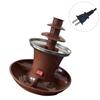 Multipurpose Chocolate Fountain Maker 3 Layer Electric Chocolate Fondue Fountain for Candy Melting And Cheese Dipping