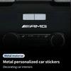 WHJ6 3D Metal Car Emblem Letter Decorative Stickers Badge Decal For Mercedes Benz AMG W204 W205 W203 W211 W201 W210 GLE GLC GLS CLA