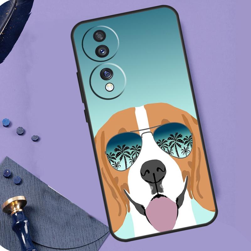 Чехол с щенком бигля для Honor Magic 6 Pro Magic 5 Lite 50 70 90 Lite X6 X7 X8 X9 X6a X7a X8a X9a X8b X9b