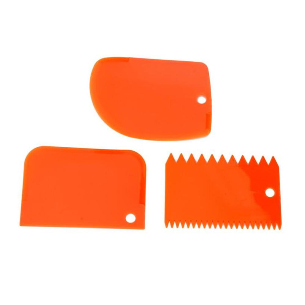 3PCS/Lot Dough Cake Cutter Slicer Spatula for Cake Cream Scraper Pasty Cutters Scraper Irregular Teeth Edge DIY Smoother