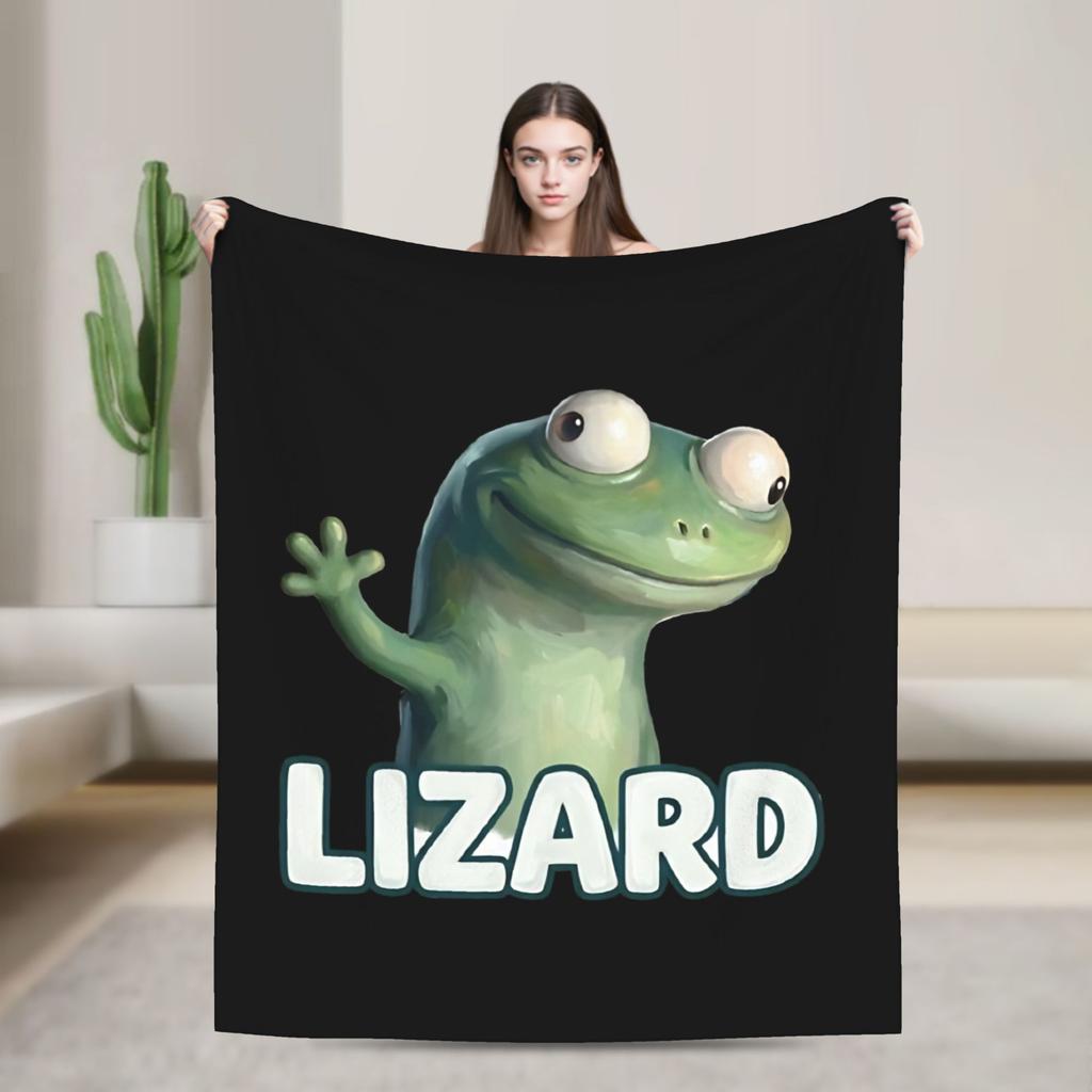 Hoppers Cute Tom Lizard  Retro  Blankets  Flannel Throw Blankets Bedroom Sofa Decoration Ultra-Soft Warm Bedsprea ,