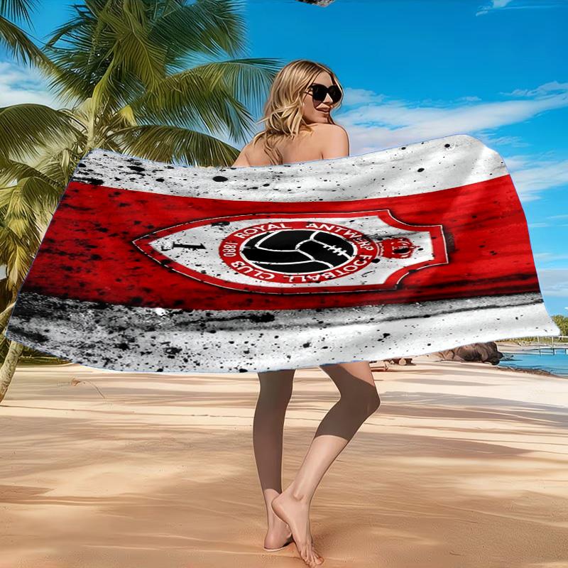 Royal Antwerp Fc Crest Beach Towel, Quick-drying, Easy to Care for, Suitable for Both Fitness and Beach Vacations,Sports Essential