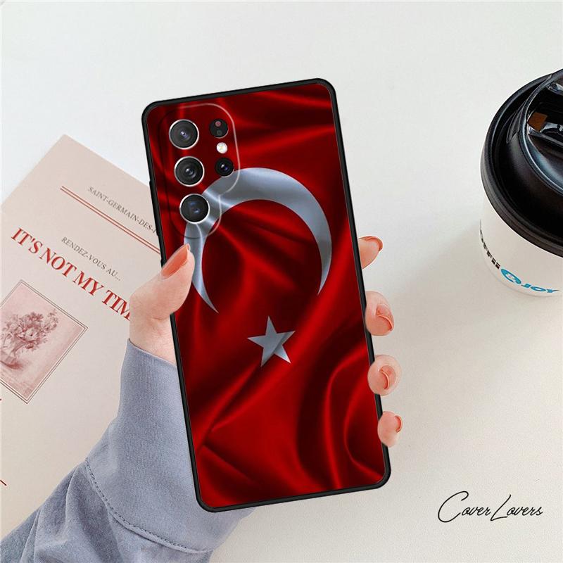 Национальный флаг Турции Турецкий флаг чехол для телефона Для Samsung Galaxy S24 S25 S23 S22 Ultra Note 10 20 Plus S20 S21 FE Чехол