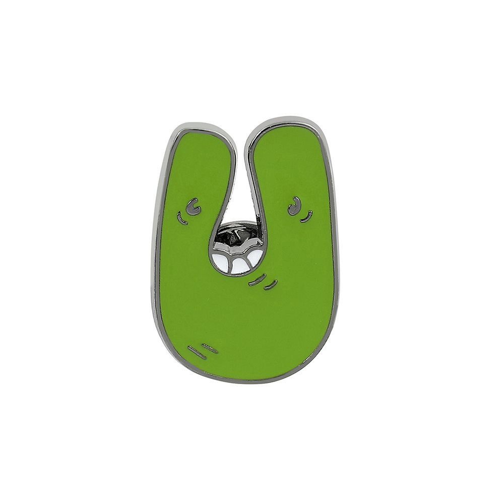 Cute Funny Alphabet Brooches Creative Cartoon Brooch Badges 26 Letter Enamel Pins  Backpack Decor