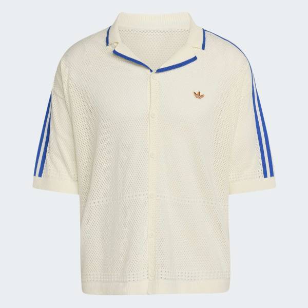 adidas Летняя вязаная рубашка для отдыха с эффектом сияния Kx1223