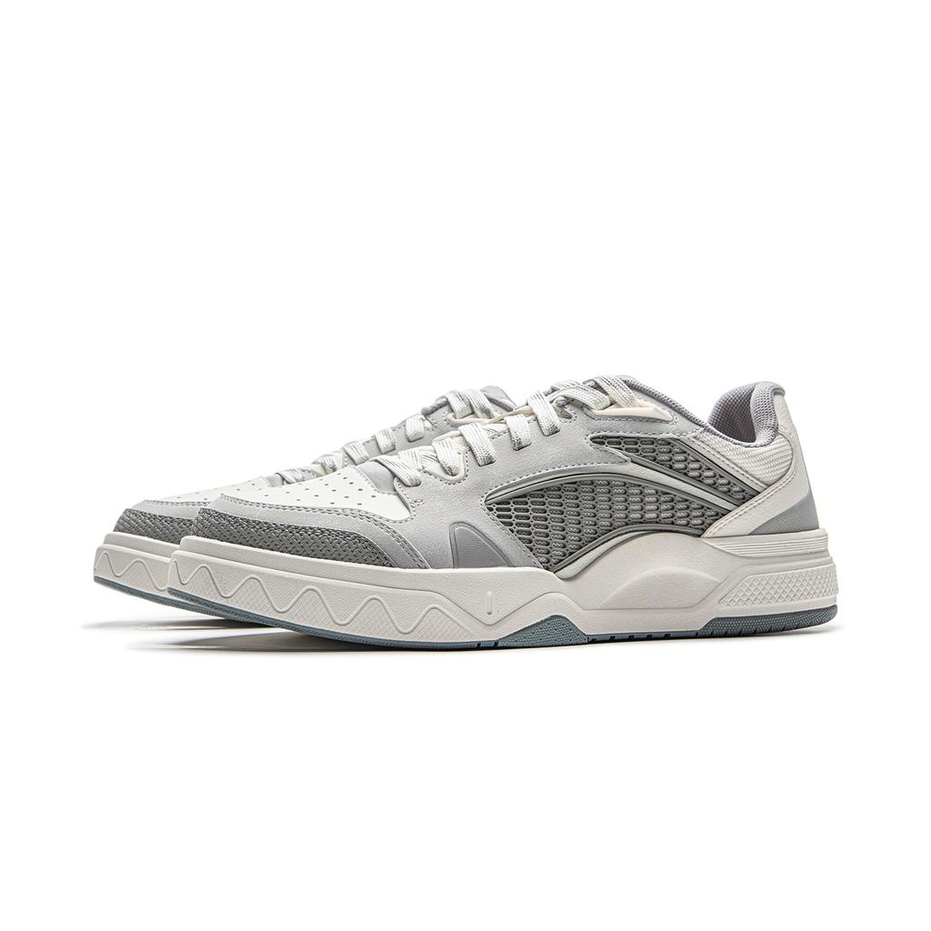 Li Ning We Wo Lite Classic универсальные нескользящие износостойкие низкие кроссовки для скейтбординга унисекс белые серые AGCV075-3