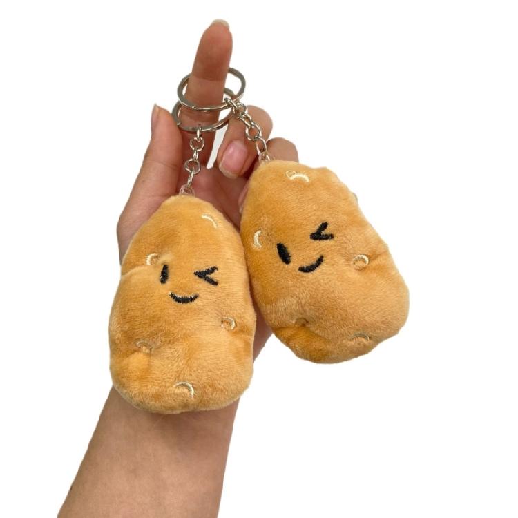 Набор из 10 ручных миниатюрных картофельных брелоков и значков-брелоков, многофункциональный держатель для ключей для стильных людей