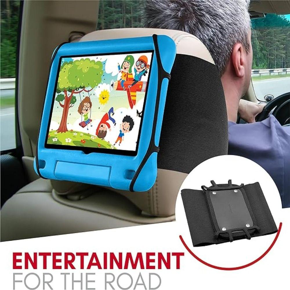 Silicone Holding Net Car Headrest Tablet Holder Black Tablet Mount for Car Back Seat  Kids