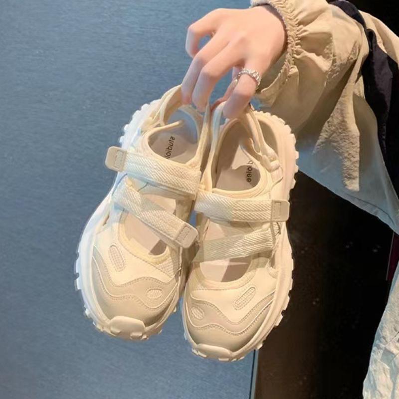 Модные летние сандалии женские дышащие удобные сандалии на платформе 2024 новые модные повседневные женские туфли Sandbeach