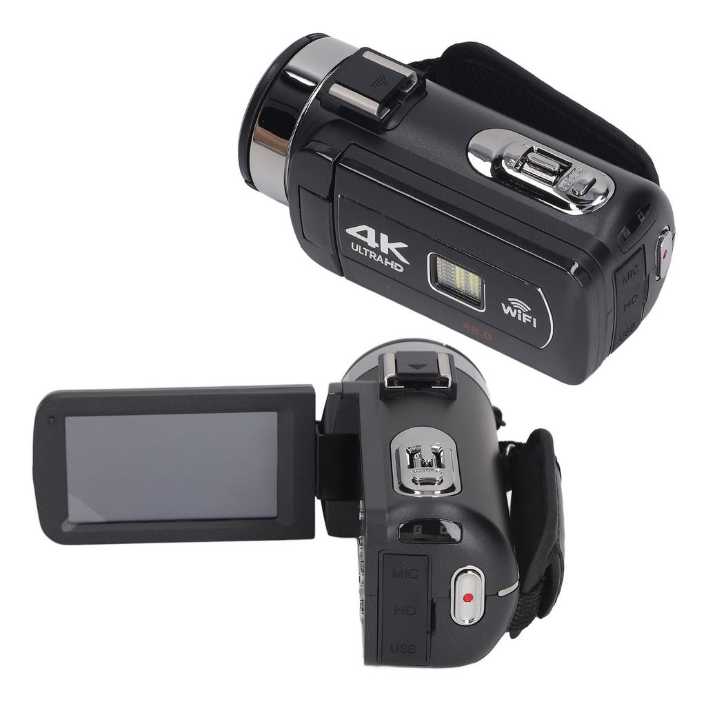 Digital Zoom Camera 3.0 Inch 4K 48MP IPS Touch Screen WiFi HD Cameras with Remote Control for