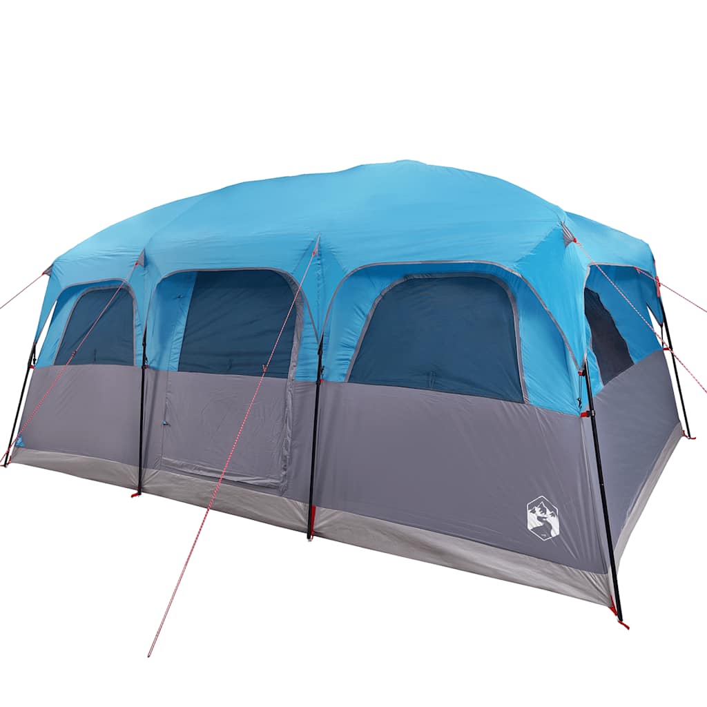 10 Person Family Tent Blue Waterproof