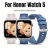 Мягкий силиконовый ремешок с нейлоновой оплеткой для Honor Watch 5, сменный ремешок для часов, дышащий браслет для honor watch5, аксессуары для ремешка