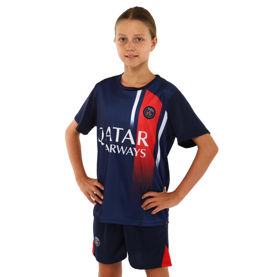 Kid's soccer football uniform jersey and shorts PSG Paris Saint-Germain CO-7183