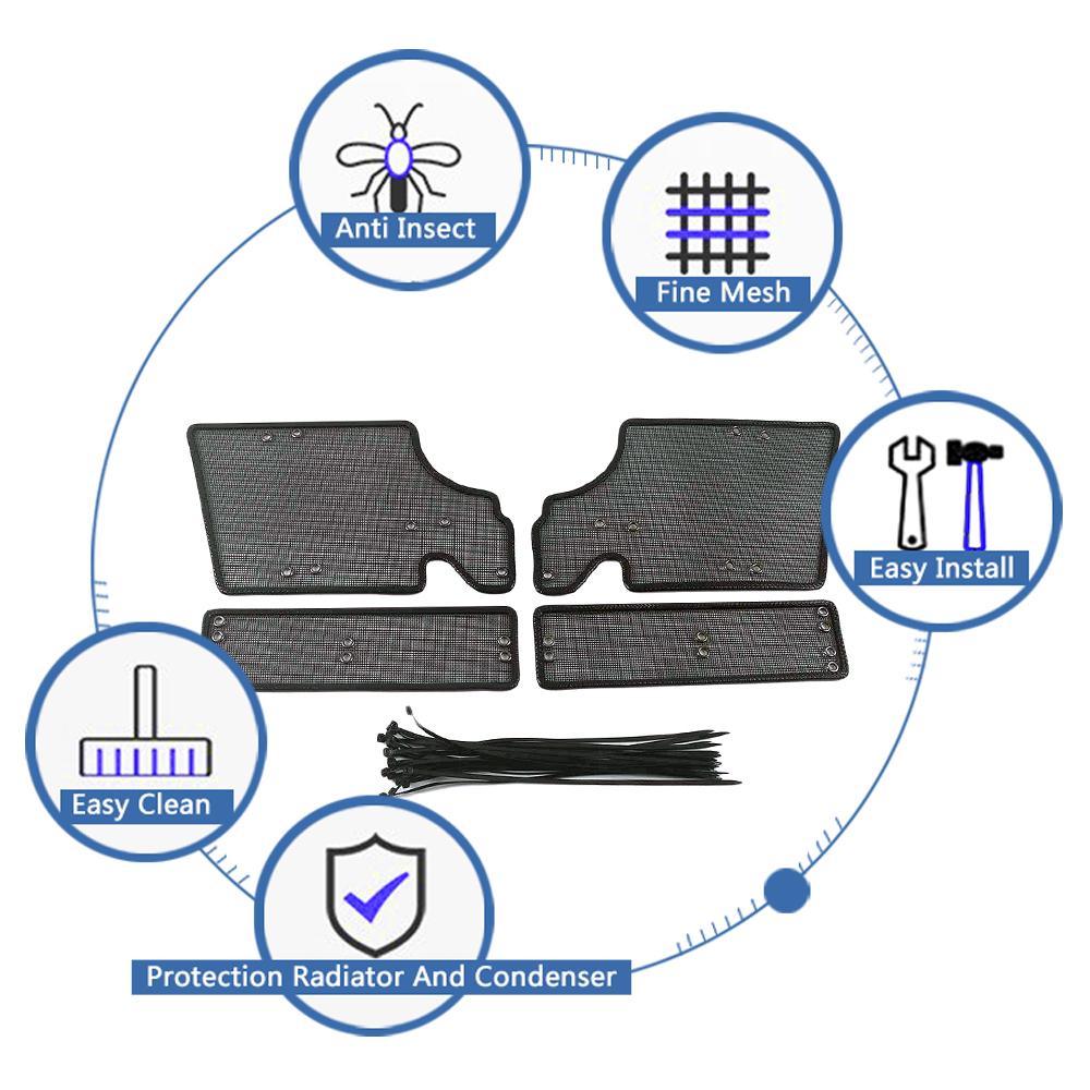 Для Hyundai Tucson UP передние грили, сетка от насекомых, защитная крышка конденсатора радиатора, защита от мусора, песка, нержавеющая сталь