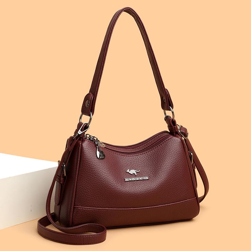 Women's Bag Soft Leather Shoulder Crossbody Bag Underarm Handbag