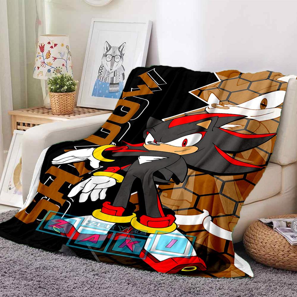 1pc Shadow Sonic Flannel Blanket, Soft Skin Friendly with Digital Printing, Various Sizes Available for Family, Friends, Birthday