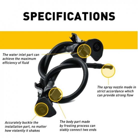 NEW For Ford Explorer 2011-2017 Windshield Wiper Washer Nozzle Sprayer Jets 2Pcs