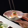 Lotus-shaped Ceramic Dipping Dish Japanese Style Sauce Dish Mini Fruits Bowl  Restaurant
