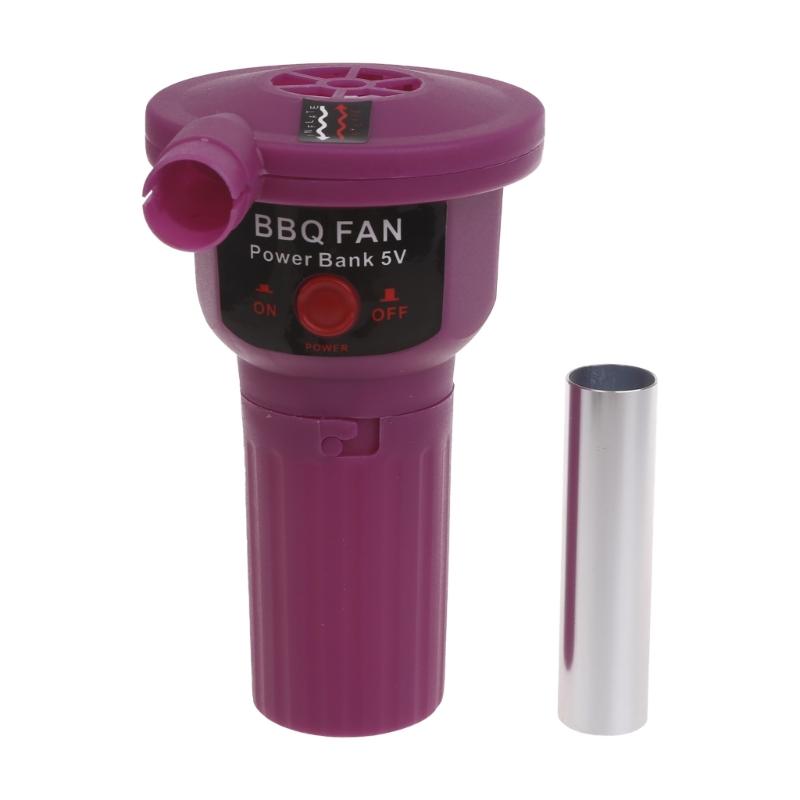 Воздуходувка для барбекю, легкий портативный портативный вентилятор для барбекю 5 В с USB-кабелем, инструменты для приготовления пищи у костра на открытом воздухе