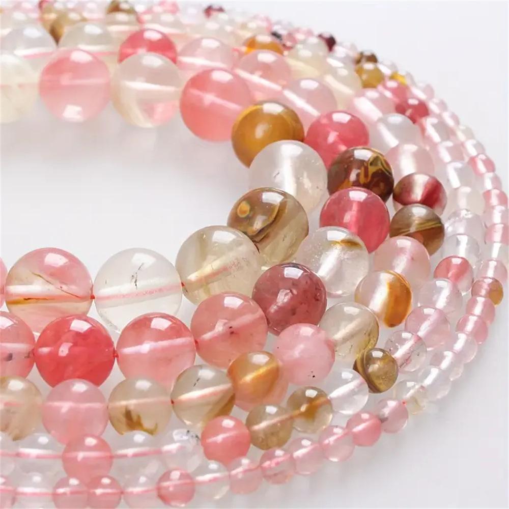 Браслет из бусин с арбузным семенем, круглые хрустальные бусины, ручная работа, украшения, аксессуары, полуфабрикаты, материалы для изготовления украшений