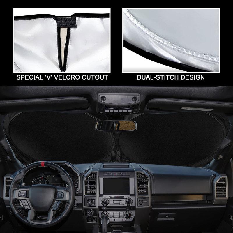 Fit For Ford F150 1998-2014 Truck Windshield Sun Shade Foldable Cover Shield
