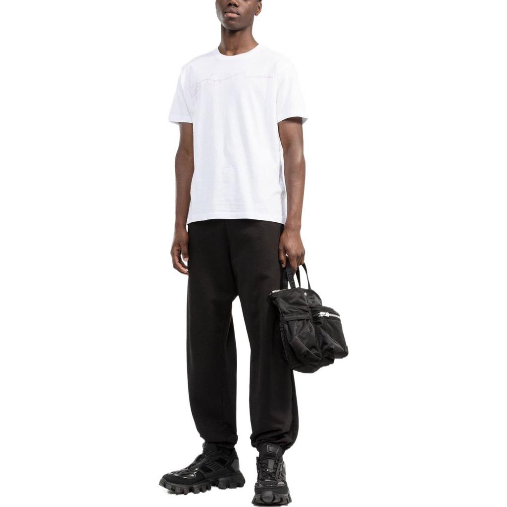 STONE ISLAND Мужская футболка Ss22 однотонная повседневная с круглым вырезом и коротким рукавом, топы, белая 76152NS80-V0001