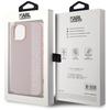 Karl Lagerfeld KLHCP15SPSAKDGCP iPhone 15 / 14 / 13 6.1" pink/pink hardcase Saffiano Rhinestones & Charm