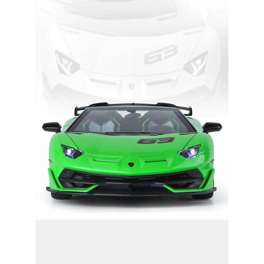 1/18 Lamborghini Aventador SVJ63 Removable Convertible Version Supercar Alloy Diecast Model Car Auto Parts Sales Store Interior Collection