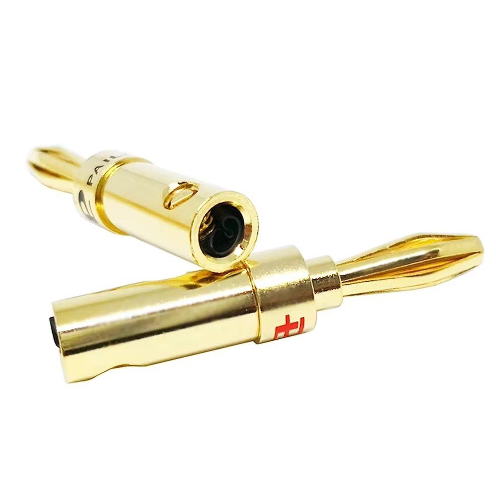 2 шт. Музыкальный акустический кабель Cross Banana Speaker Plug Black Red Audio Banana Connectors