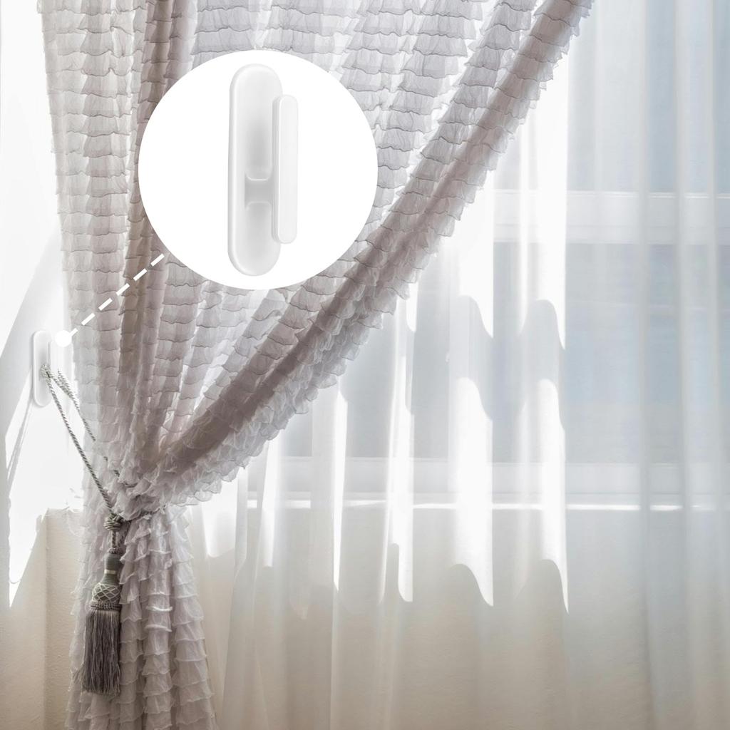 8 шт. Держатель шнура для жалюзи, Безопасные крючки для шнура жалюзи, Самоклеящийся фиксатор шнура, Защита от детей, Устройство для наматывания шнура жалюзи, Для наматывания шнура жалюзи