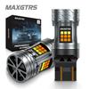 2x T20 7443 W21/5W Canbus 3157 Светодиодная лампа с двумя режимами (переключающаяся) Янтарный Двухцветный Указатель поворота T25 P27/7W Лампа 12В