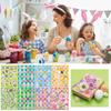 160PCS Vinyl Easter Egg Decals Multicolor Stationery Sticker NEW Decorative Sticker  Cup