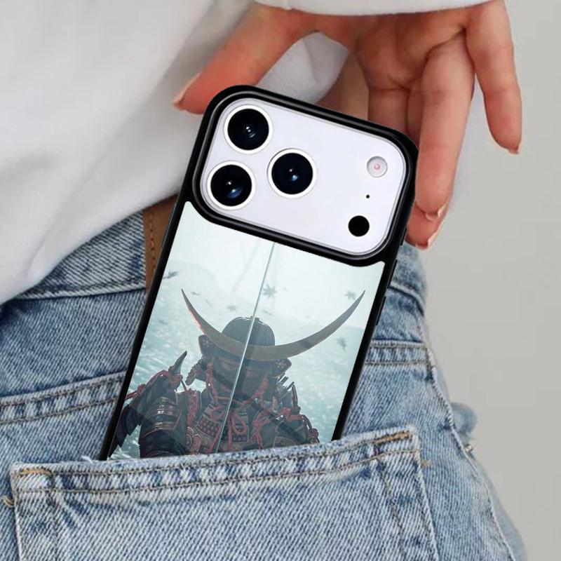 Чехол для телефона Самурайский Демон для iPhone 17ProMax 12 13 14 15 16e 17 Pro Max Plus Air Cover