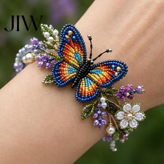 Beaded Animal Pattern Kit DIY Bracelet Making Kit, Beginner-Friendly Bead Craft Relaxing Hobbies for Women Beadwork Jewelry Crafting Set
