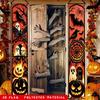 1pc Hanging Banner Halloween Spooky Party Decor 12x70.8in Polyester