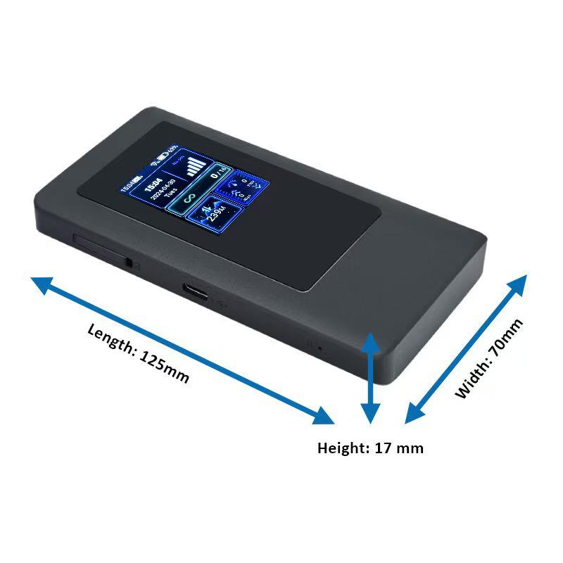 5G Portable Dual-Band WiFi 6 Router with SIM Slot and Long Battery Life