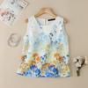 ZANZEA Женские летние топы без рукавов с круглым вырезом и цветочным принтом