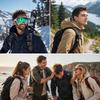 JINGCHEN DJI Osmo Backpack Strap Mount for Action GoPro Mount with 360 Degree Rotating Backpack Compatible with DJI Osmo Action 5 Insta360 Ace GoPro