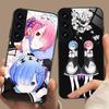 Чехол для мобильного телефона ReZero Rem Ram из стекла для Samsung Galaxy S26 S25 S24 S23 S22 S21 S20 Note20 Plus FE Ultra Цветная крышка