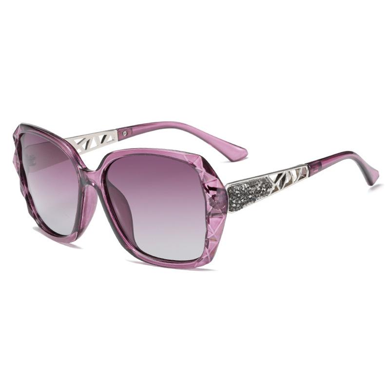Женские солнцезащитные очки с поляризацией и стразами - Элегантная защита от УФ-лучей, Ретро стиль